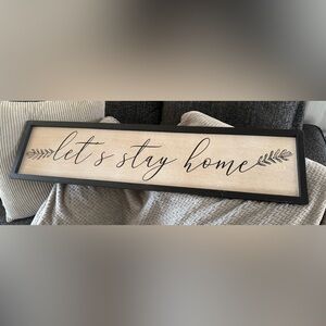 Black and Cream Wall Sign